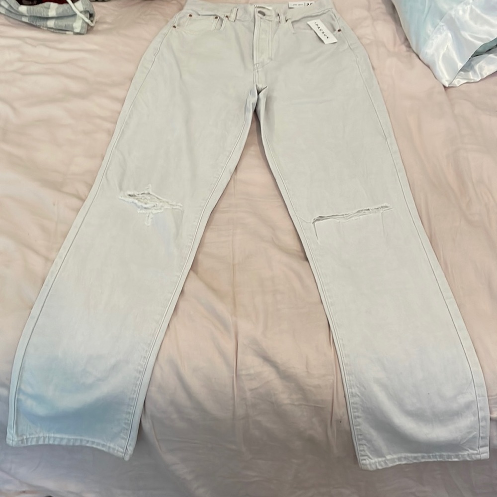 Pacsun washed white Dad Jean, size 26, nwt,